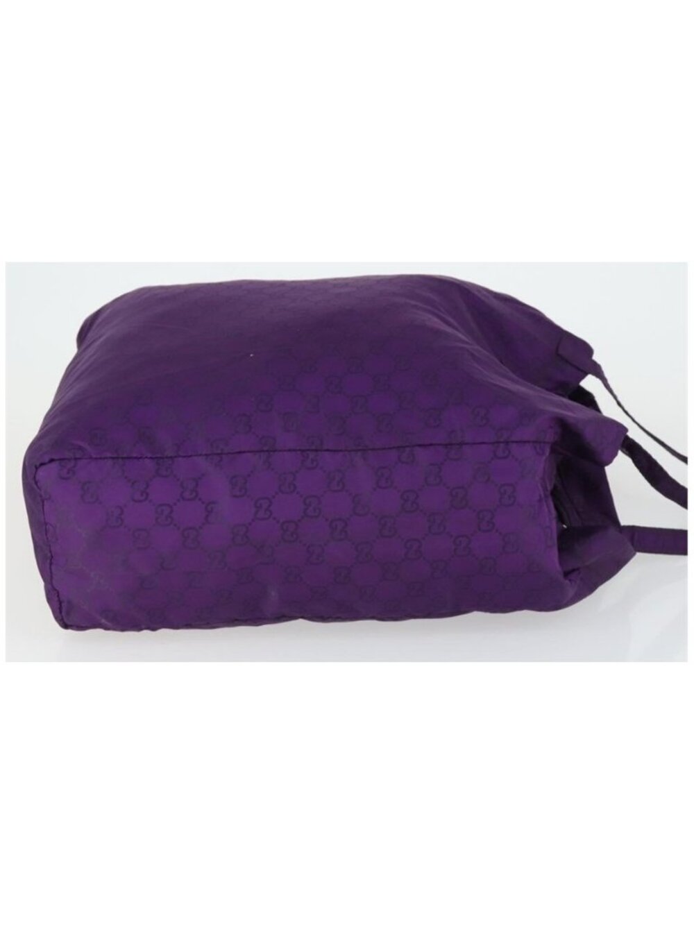 Authentic GUCCI GG Canvas Shoulder Bag Nylon Purple 281487 - Picture 5 of 16